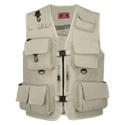 Fishing Photography Vest Summer Multi Pockets Mesh Jackets Quick